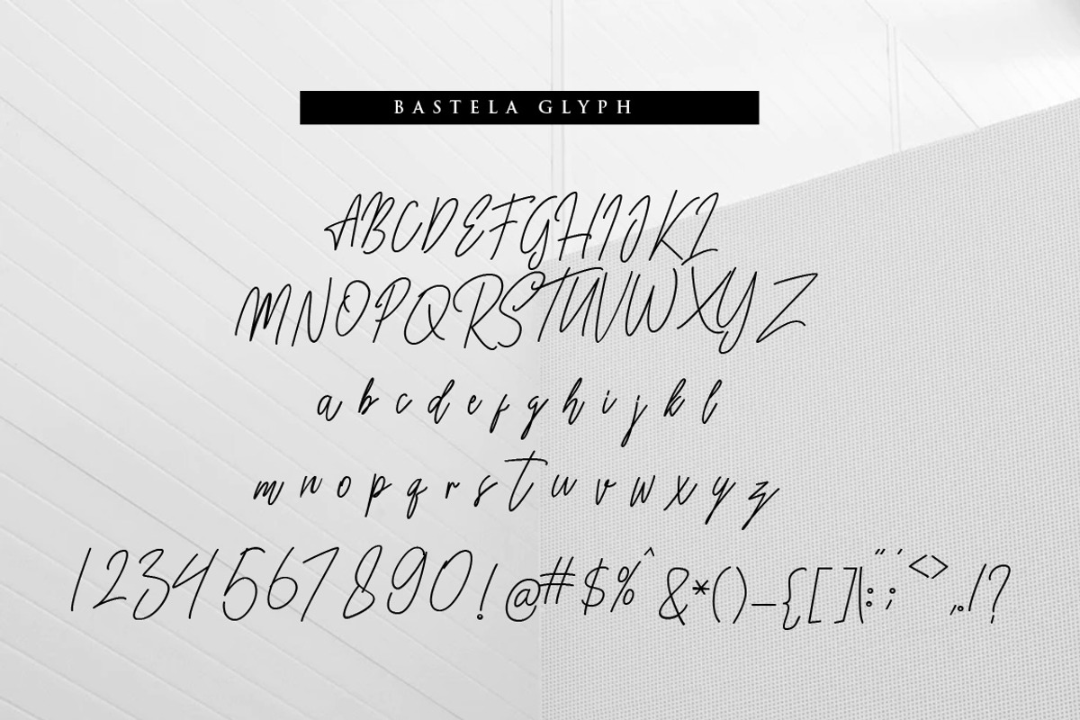 Bastela Signature Font preview 5
