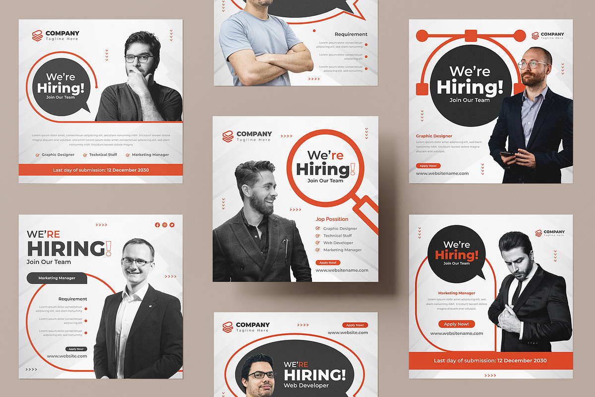 Hiring Job Vacancy Social Media Post