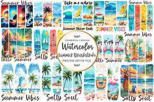 Summer Brushstroke Sublimation, an Illustration by OK Design