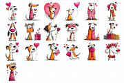 Quirky Valentine Dogs Clipart, an Illustration by Daily.Designs (Thumbnail 5 of 5)