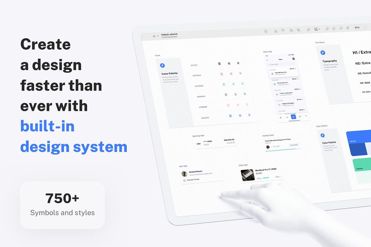 IODash Multipurpose Dashboard UI Kit, an UI Kit Template by WhiteUI.Store