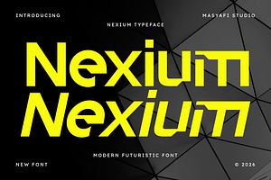 Nexium | Modern Futuristic Tech Font, a Symbol Font by Masyafi Studio