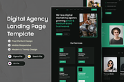 Digital Agency Landing Page Design, a Landing Page Template by Akib Tanjil (Thumbnail 1 of 3)