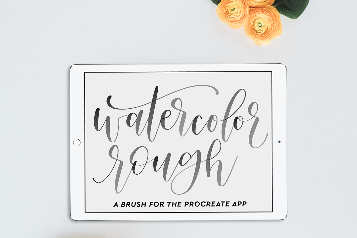 iPad Lettering - Watercolor Rough