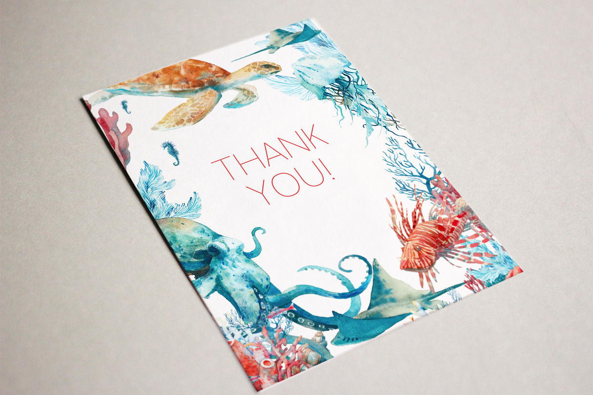 UNDERWATER watercolor collection, an Illustration by Eisfrei (Photo 7 of 7)
