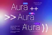 Aura Font Trio | Modern Handwritten, a Handwritten Font by Waris Studio (Thumbnail 1 of 9)
