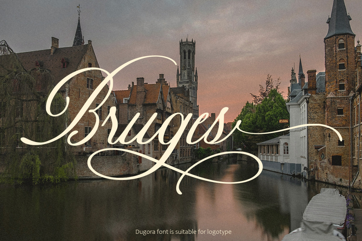 Dugora – Flourish Script Typeface, a Script Font by Arendxstudio (Photo 9 of 10)