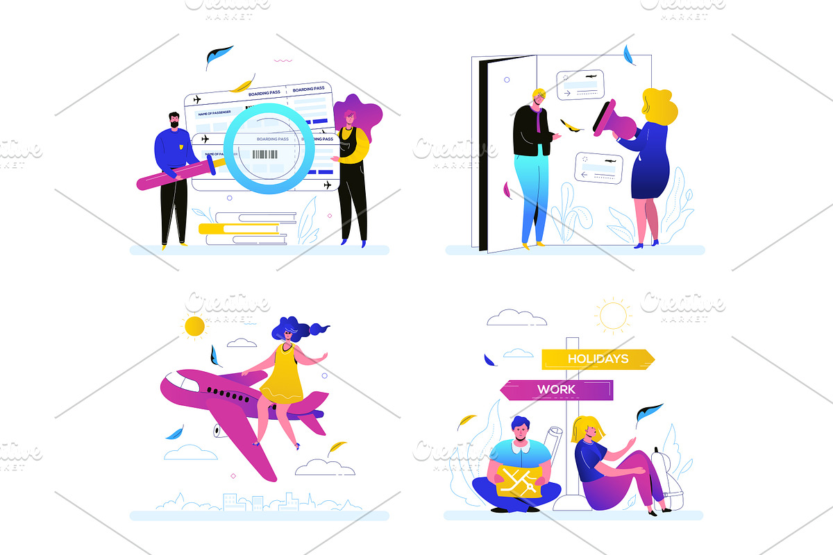 Vacations Illustration Set, a Templates & Theme by Boyko Pictures (Photo 11 of 12)