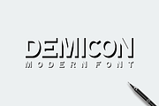 Demicon - Font, a Sans Serif Font by artchiles_design (Thumbnail 3 of 5)