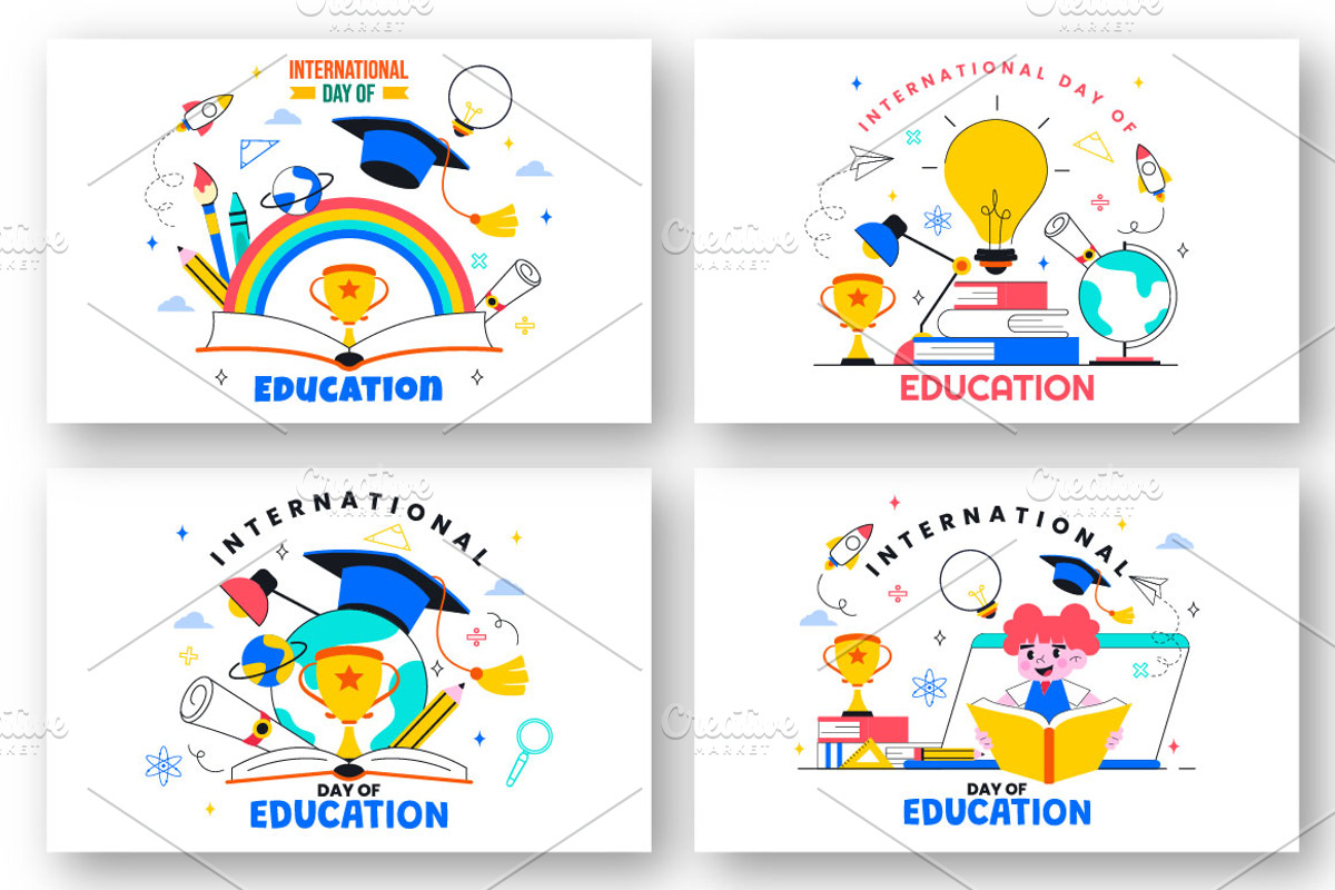 11 International Day of Education, an Education Illustration by denayunebgt (Photo 2 of 5)