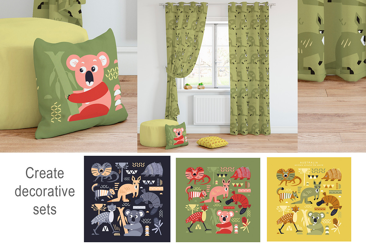 Sunny Animals: Map & Poster Creator, an Animal Illustration by ArtyCats (Photo 13 of 17)