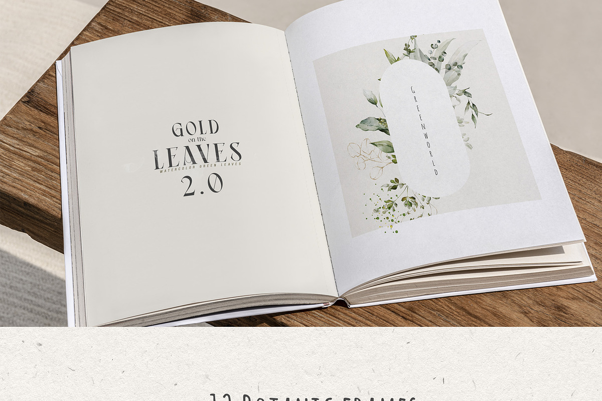 Watercolor Green Leaves Collection, a Decorative Illustration by Damian Roh (Photo 11 of 19)