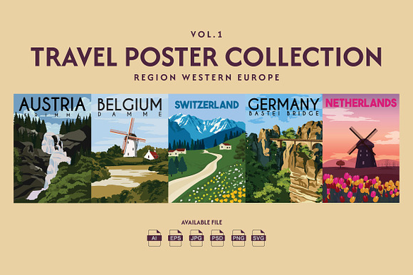 Travel Poster Western Europe Vol.1 preview 7