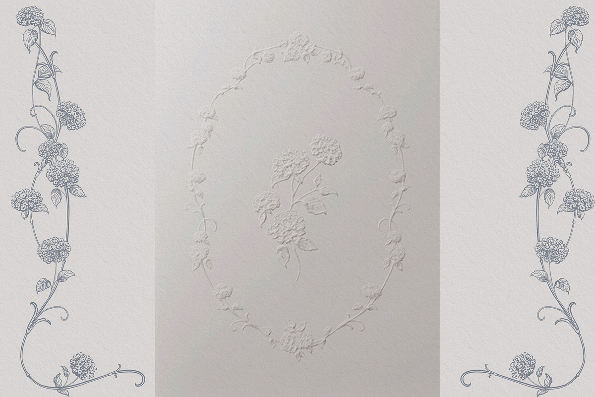 Hydrangea line art flowers, an Object Illustration by Sensual Art (Photo 8 of 9)