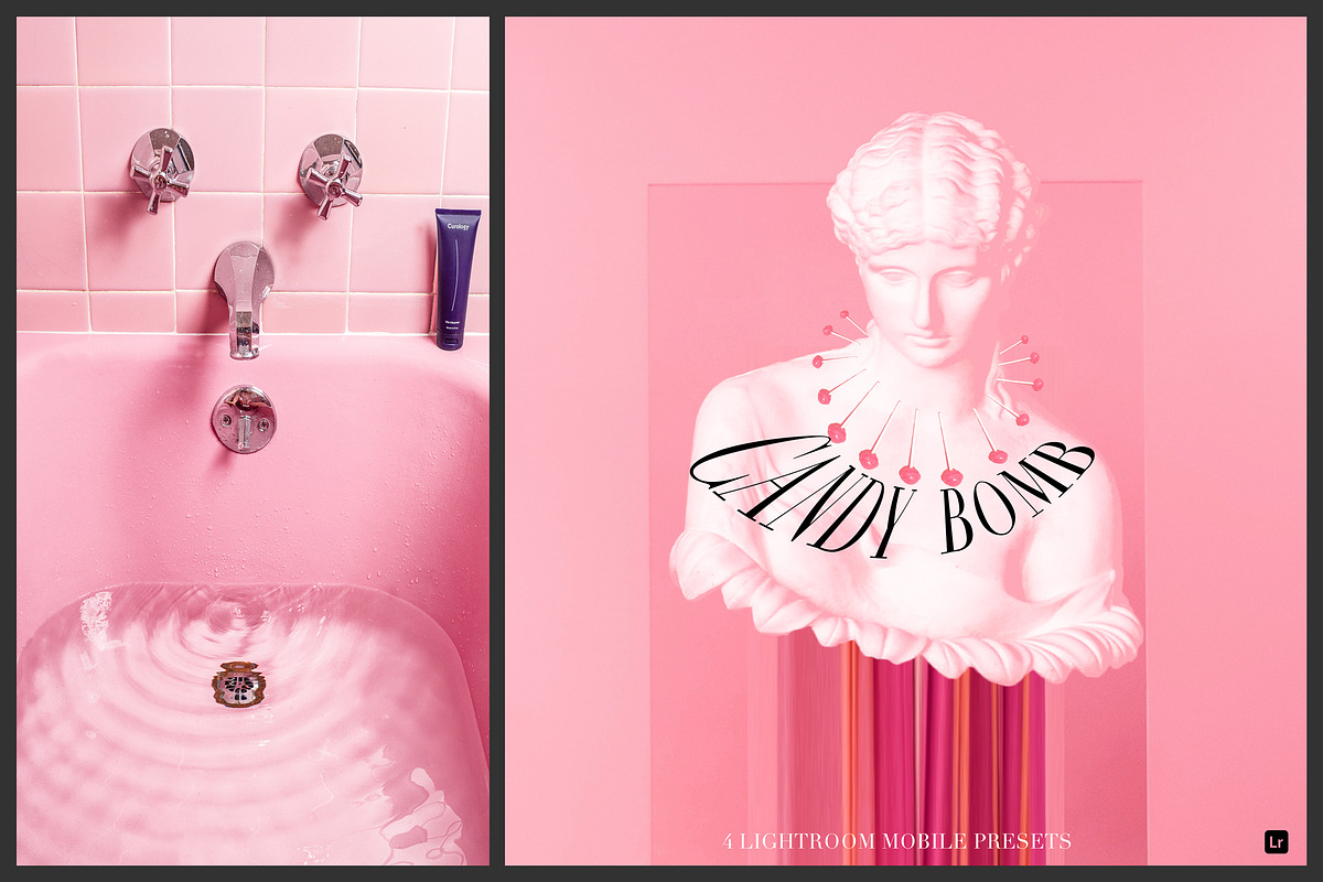 Mobile Lightroom Presets, Candy Bomb, an Action Add-On by HALFTOUNE (Photo 1 of 10)
