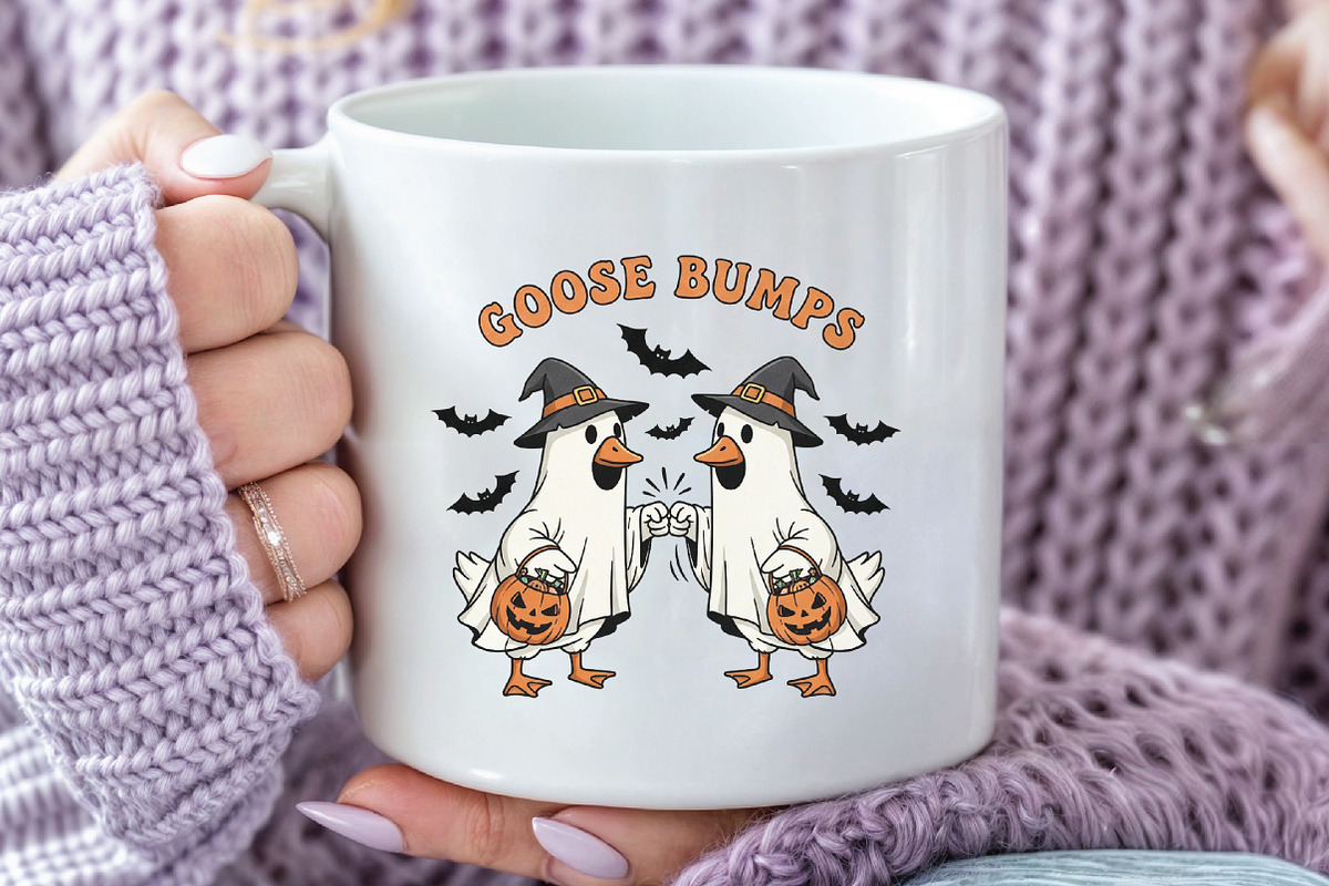 Funny Halloween Goosebumps PNG, an Illustration by CraftArtStudio (Photo 2 of 4)