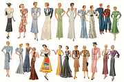 90+ Vintage Fashion Ladies Clipart, a Person Illustration by Lilithcollageart (Thumbnail 12 of 12)