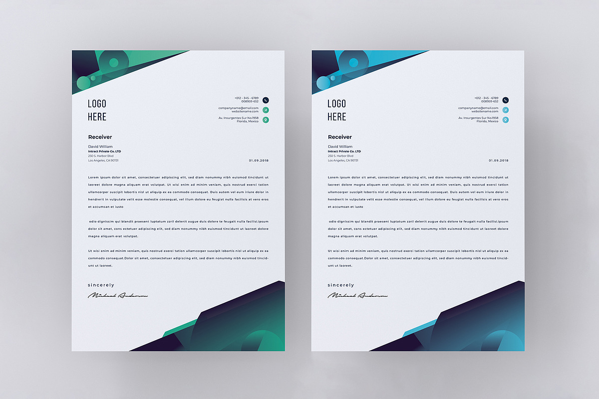 Letterhead Word Google Docs Pages, a Stationery Template by Tbunny (Photo 2 of 4)