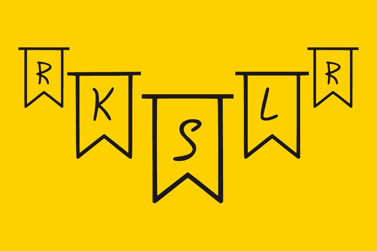 Happy Banner, a Symbol Font by Fourteen Letter (Photo 2 of 6)