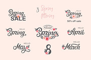 Spring Set - templates, lettering..., a Poster Template by Anna's Lettering (Thumbnail 3 of 7)