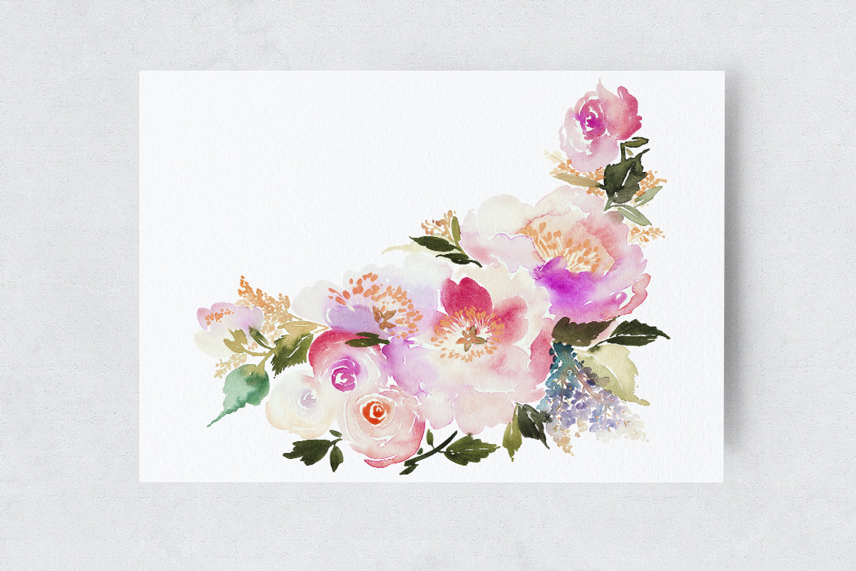 Set of Watercolour Wedding Cards, an Invitation Template by Karma (Photo 7 of 9)