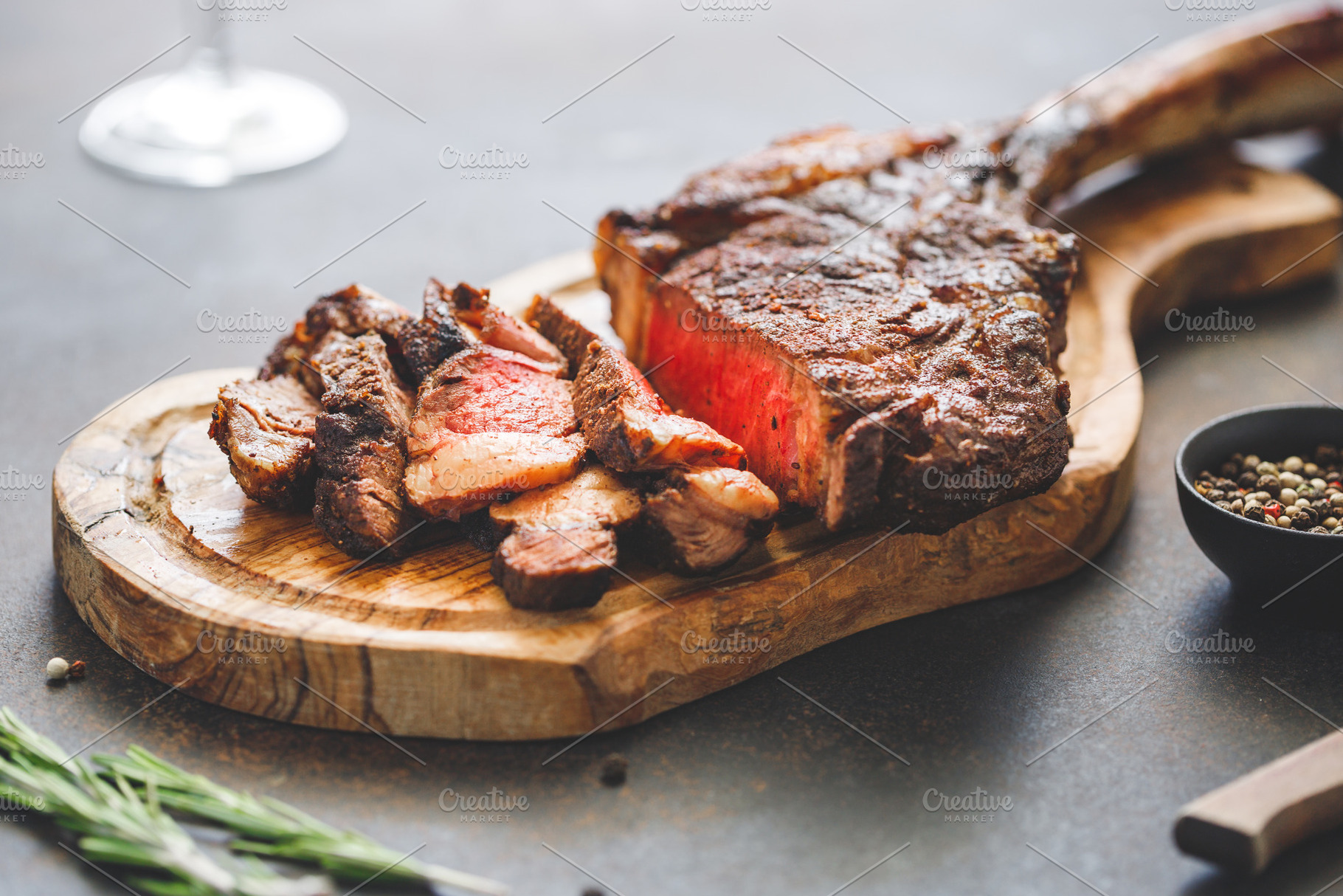 Beef steak tomahawk containing tomahawk, marble, and beef, a Food ...