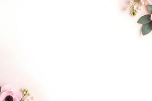 Elegant Minimal Floral Frame With Sh, a Photo by LOGOCREATIVE