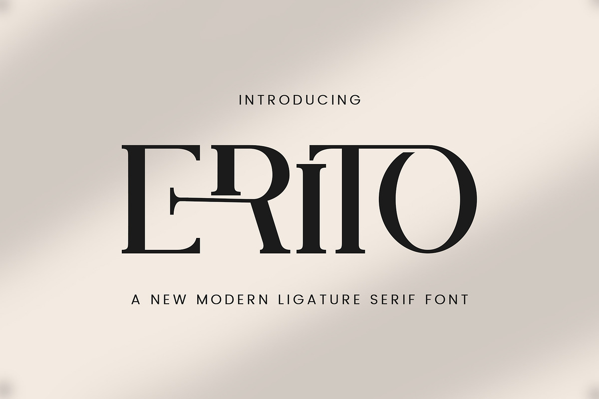 ERITO - Modern Ligature Typface, a Serif Font by AnnofaType (Photo 1 of 8)