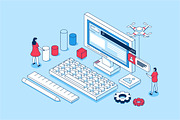Isometric Concepts Illustrations, a Finance Illustration by alexdndz (Thumbnail 16 of 26)