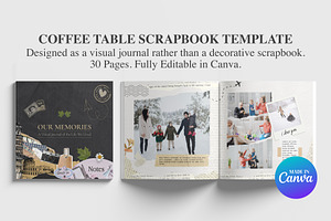 Coffee Table Scrapbook Template, a Magazine Template by Oshin Design