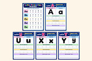 Uppercase & Lowercase Letter Book, a Stationery Template by Shumaya (Thumbnail 4 of 5)