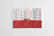Restaurant Menu Trifold Brochure, a Brochure Template by GreenPixi (Thumbnail 3 of 4)