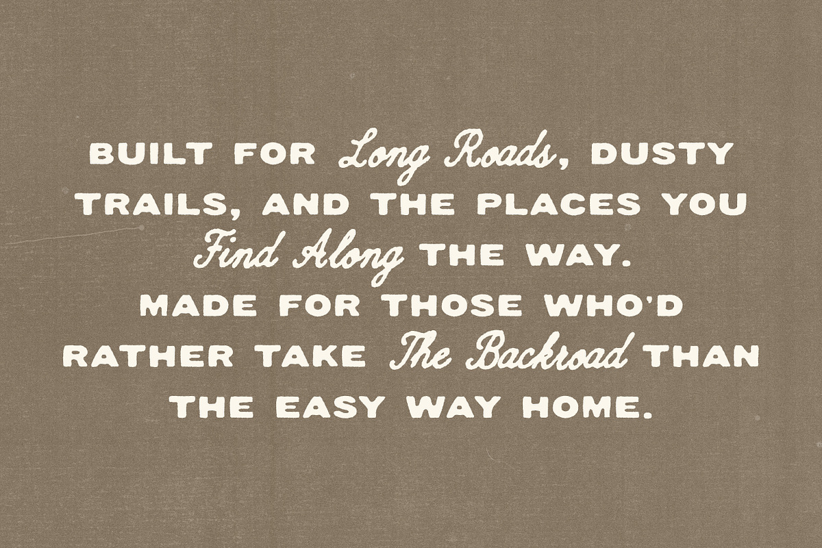Dusty Trails, a Script Font by Davide Bassu (Photo 5 of 14)