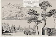 Fresco collection Miracle garden, a Wallpaper Graphic by Natalia0307 (Thumbnail 4 of 18)