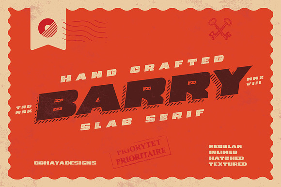 Barry | 4 Font Styles preview 8