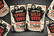 Halloween Party & Show Flyer, a Flyer Template by VectorVactory (Thumbnail 1 of 4)