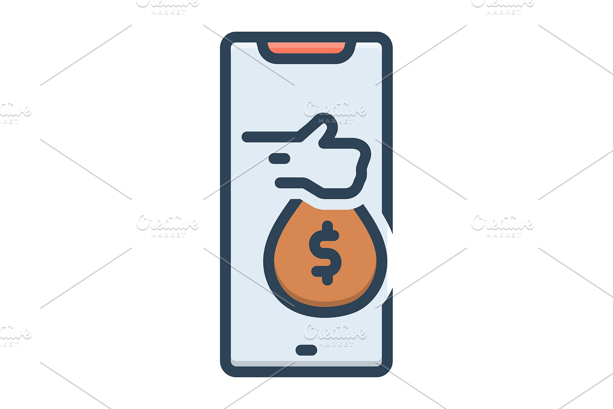 Earning income color icon, a Duotone Icon by Creative priyanka