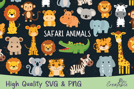 Safari Animals SVG Bundle