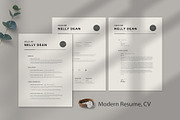 Modern Resume CV Template Design, a Print Template by Design_Slide (Thumbnail 2 of 5)