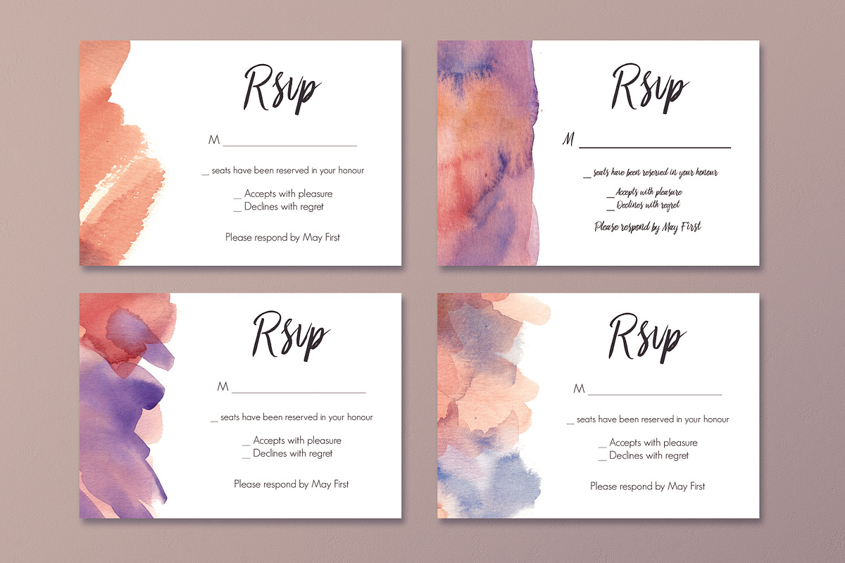 The Dreamy Watercolour Collection, an Invitation Template by Knotted Design (Photo 8 of 9)