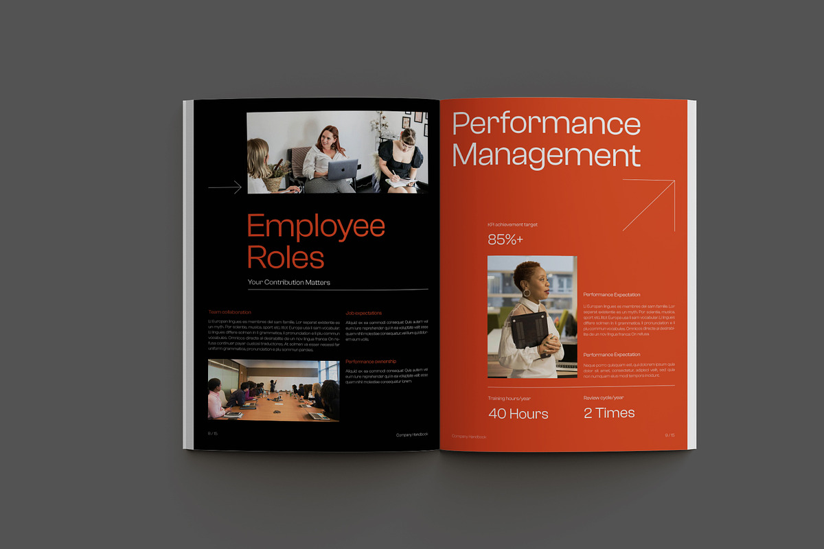 Employee Onboarding Handbook, a Brochure Template by Neermana (Photo 6 of 11)