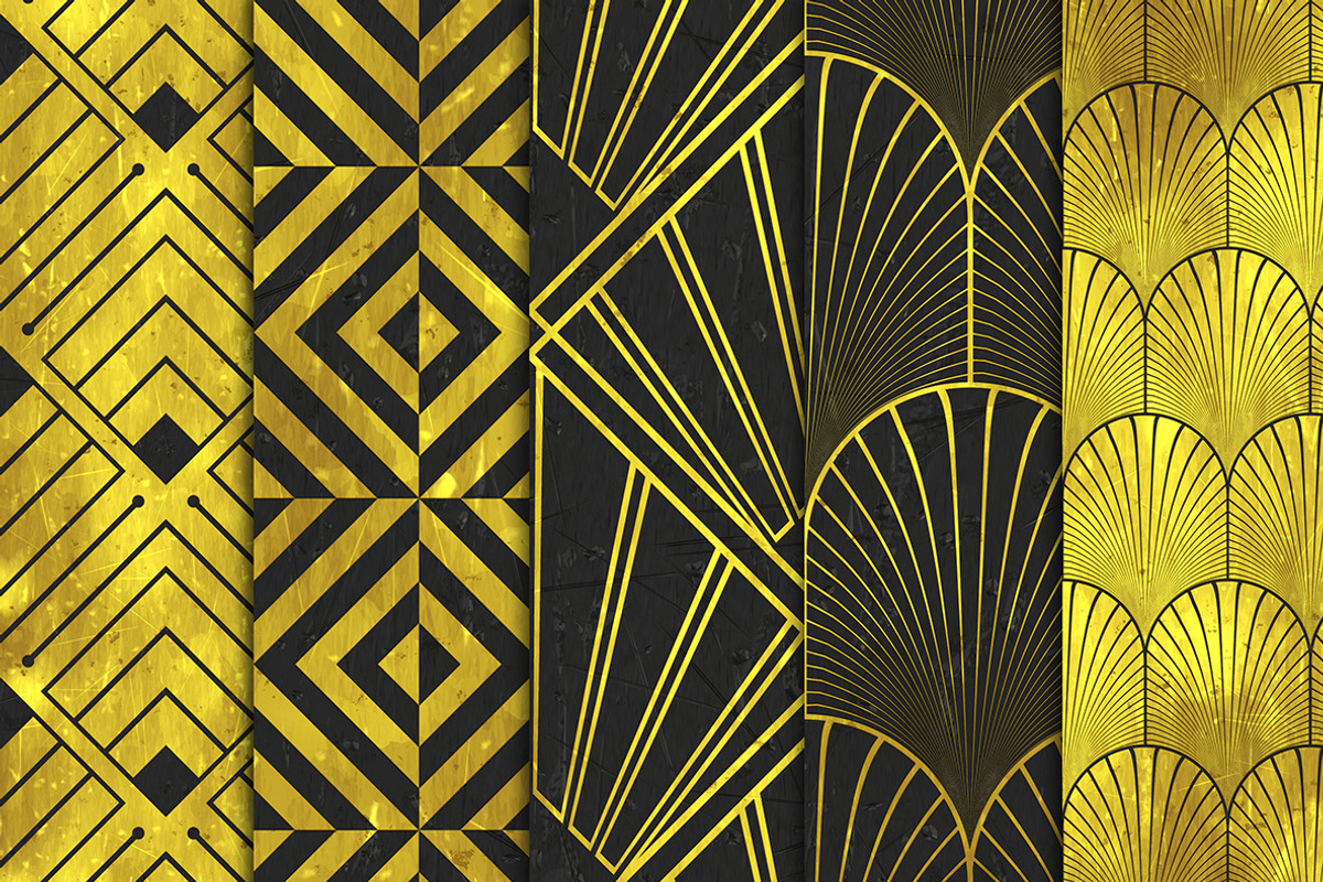 Art deco backgrounds, a Background Graphic by dotstudio (Photo 2 of 9)