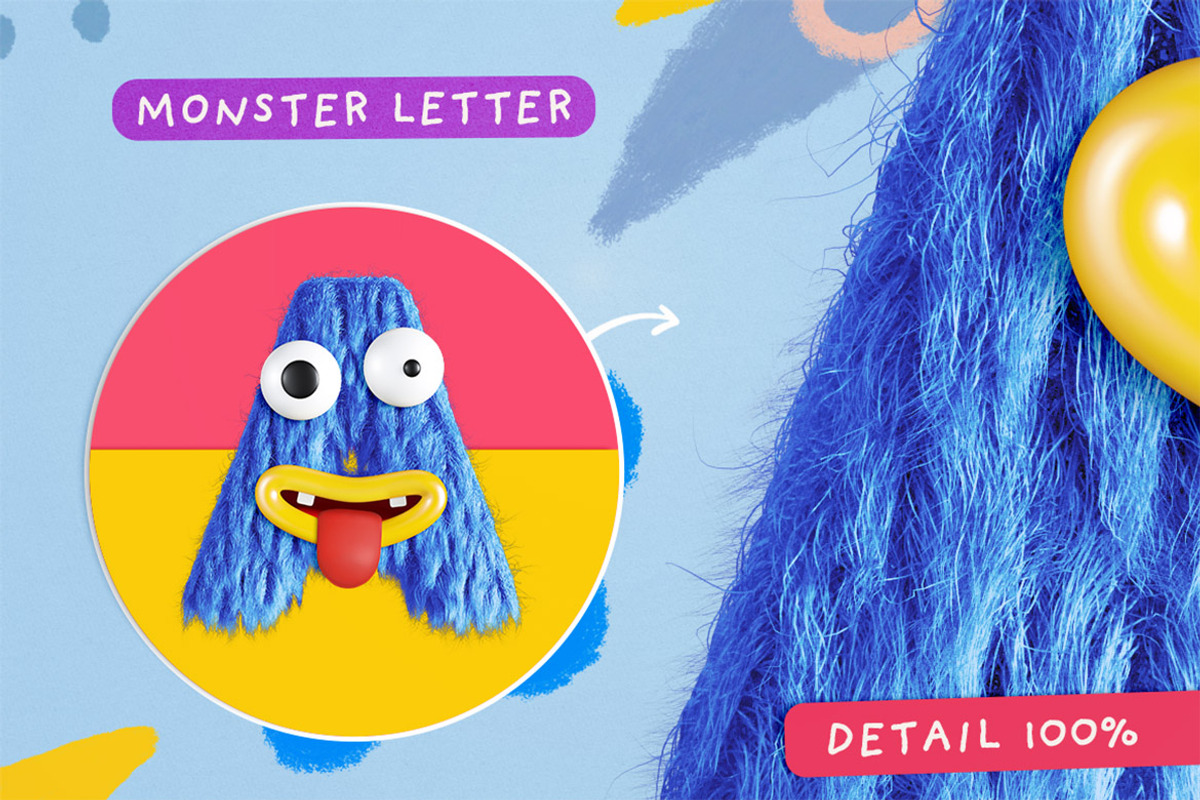 Friendly Monster SVG & PNG Fonts, a Sans Serif Font by TVartworks (Photo 6 of 18)