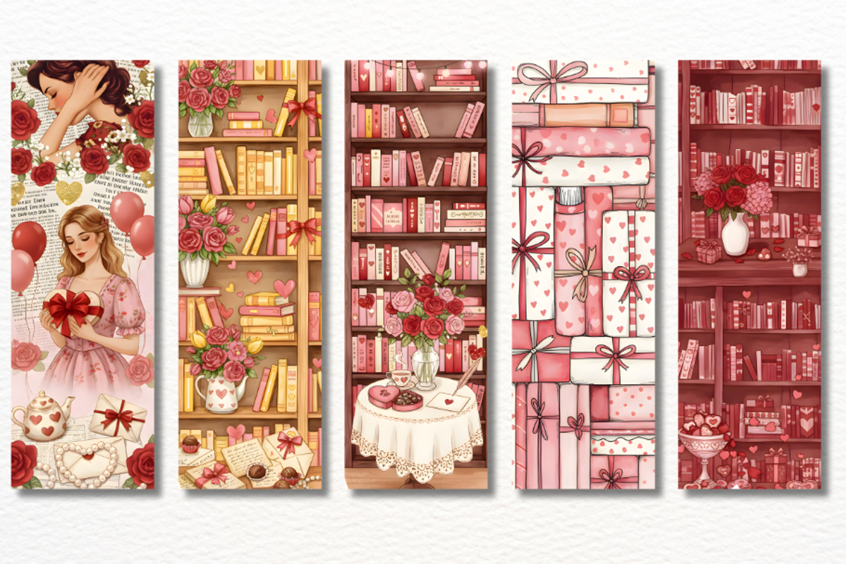 Valentine Bookmarks Png Bundle, a Graphic by Markicha Art (Photo 10 of 10)