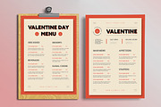 Valentines Day Menu, a Stationery Template by MightyDesign (Thumbnail 3 of 6)