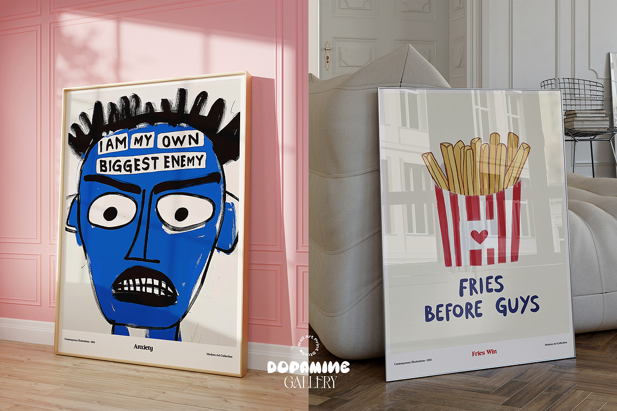 Dopamine Gallery Bundle, a Graphic by Wall Art Print Studio (Photo 10 of 25)