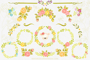 Spring Charm Floral Watercolors