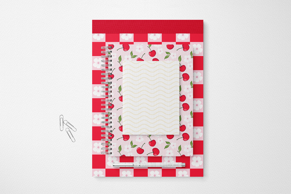 Cherry Seamless Pattern Collection, a Pattern Graphic by Paper Starr Studio (Photo 3 of 5)