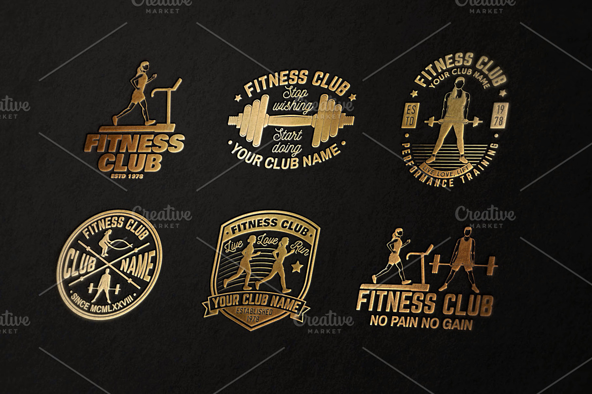 Fitness Club, a Branding & Logo Template by sivVector (Photo 4 of 7)
