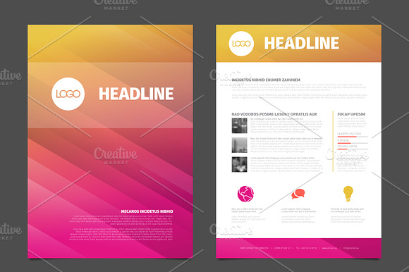 Vector Flyer Template preview 2
